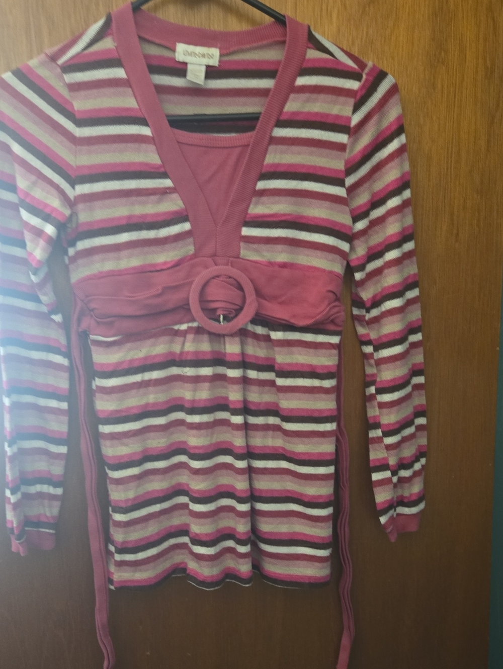 Girl's Limited Too Pink Striped Top